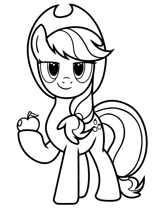 Applejack Coloring Pages   Best Coloring Pages For Kids