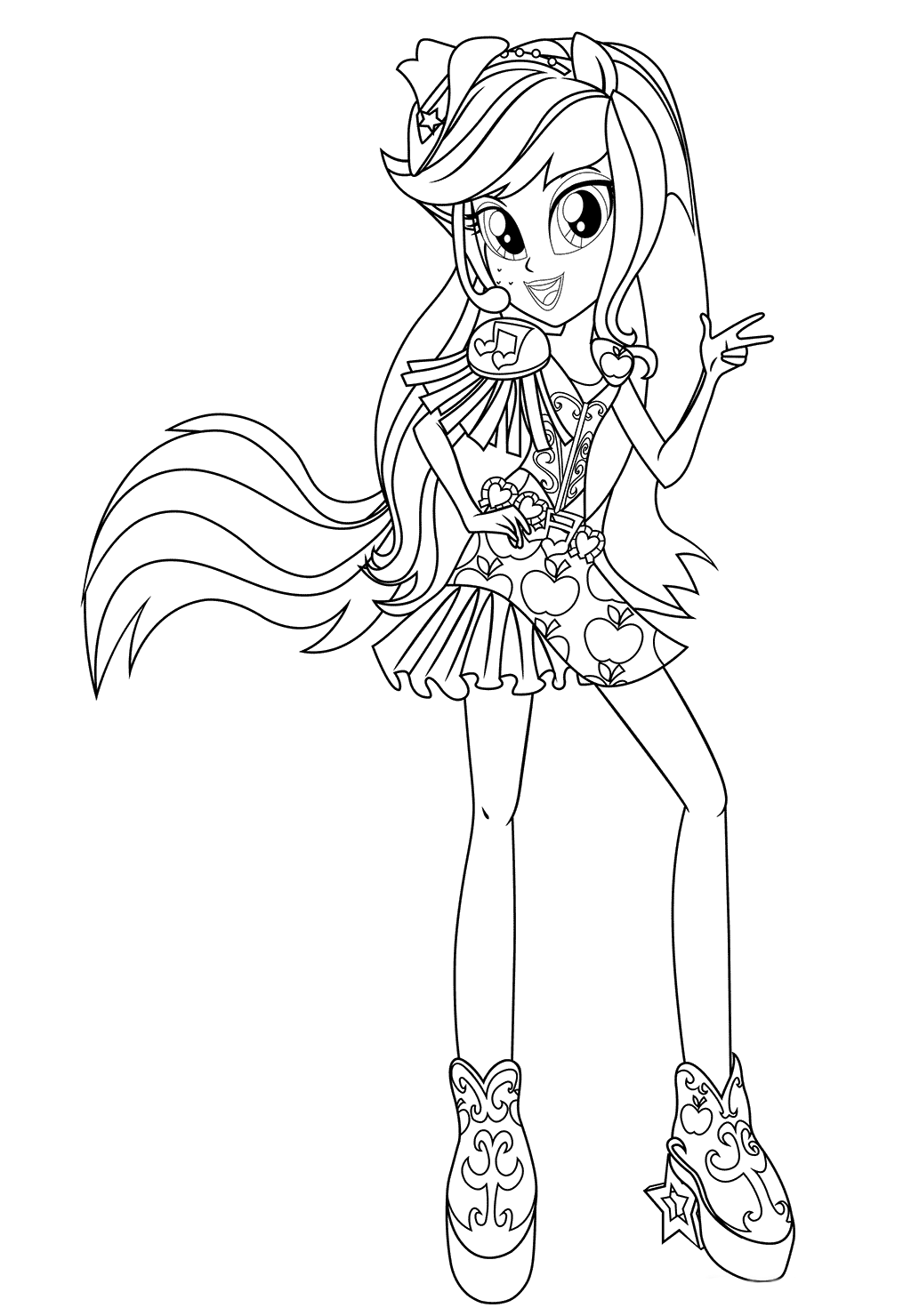 Applejack Coloring Pages Best Coloring Pages For Kids