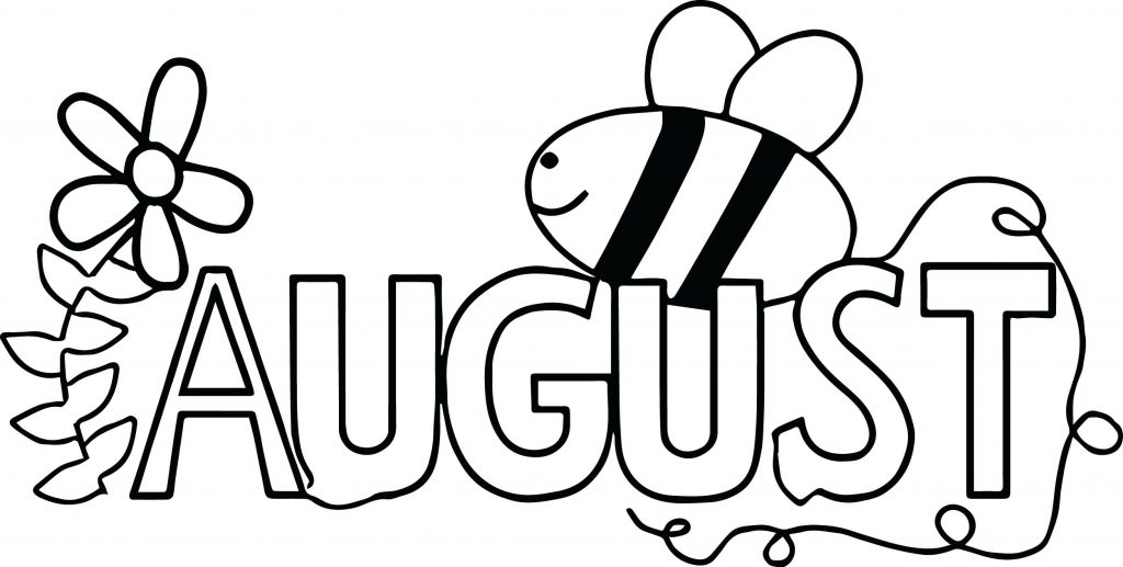 August Coloring Pages