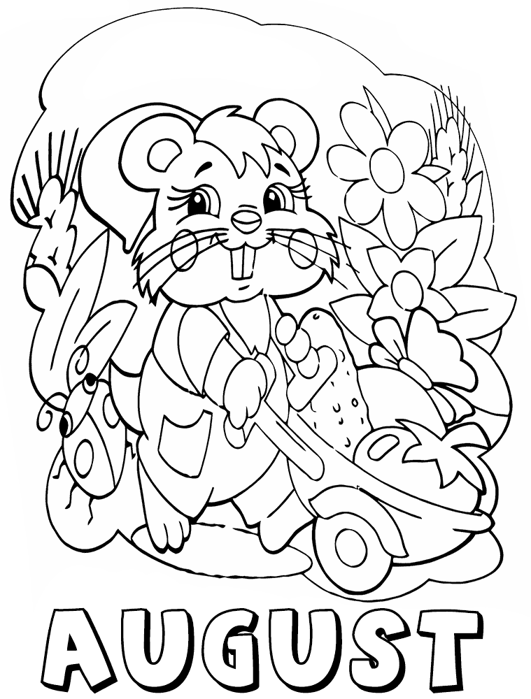 August Coloring Pages - Best Coloring Pages For Kids