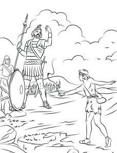 david and goliath coloring pages  best coloring pages for