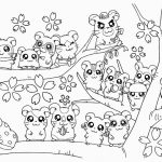 Cute Cute Hamsters Coloring Pages