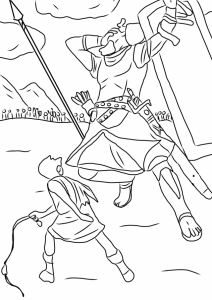 david and goliath coloring pages  best coloring pages for