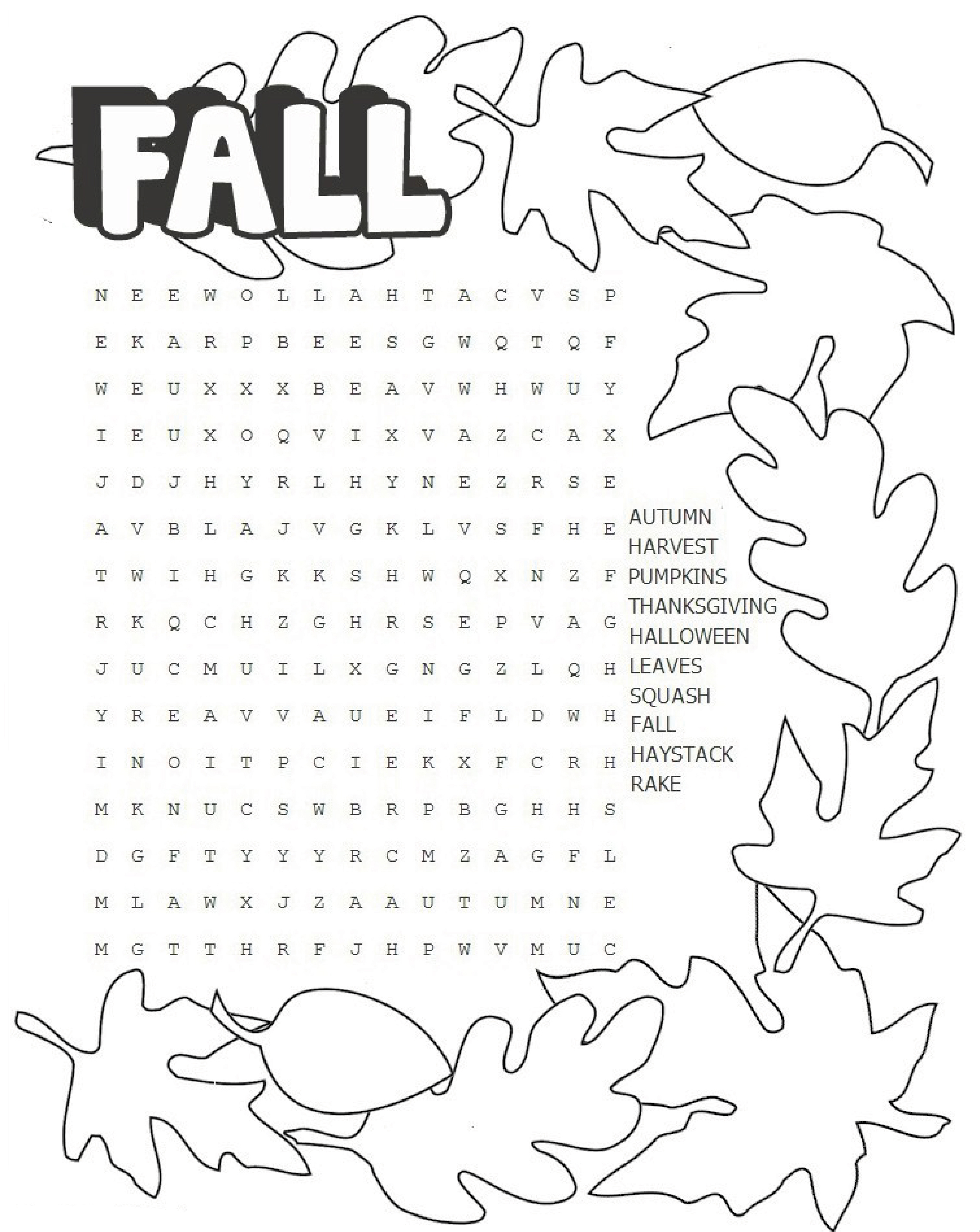 3rd Grade Word Search Free Printable