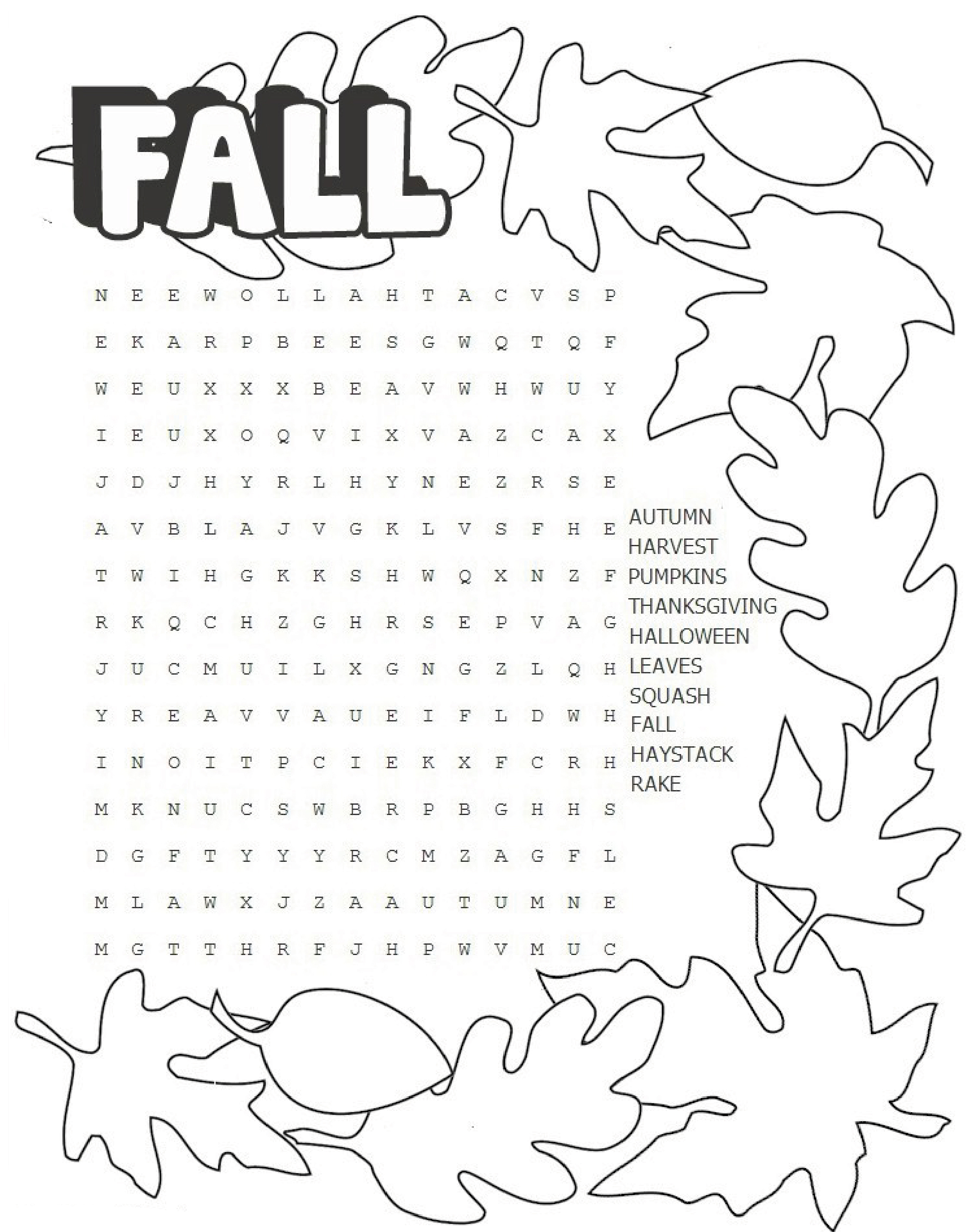 Free Printable 3rd Grade Word Search Puzzles