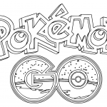 Pokemon Go Logo Coloring Page