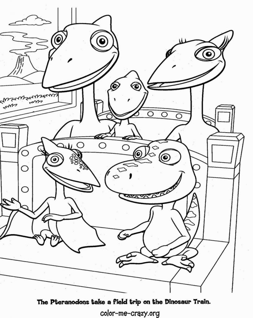 The Pteranodons Dinosaur Train Coloring Page