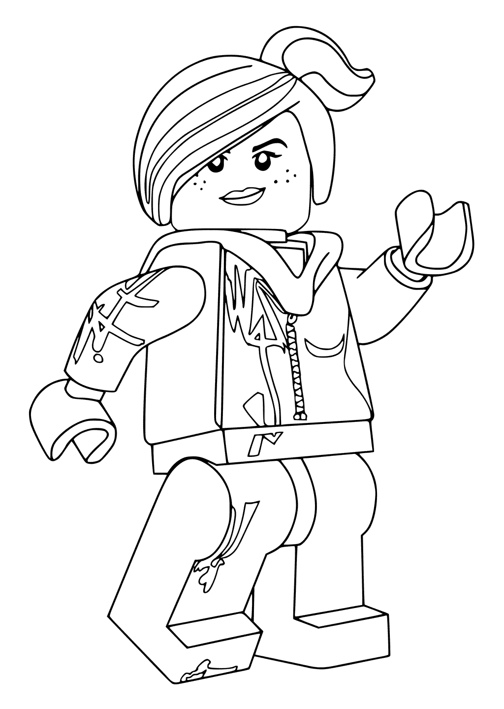 the lego movie bad cop coloring pages