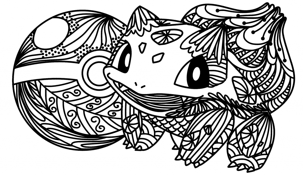 Zen Squirtle Coloring Page