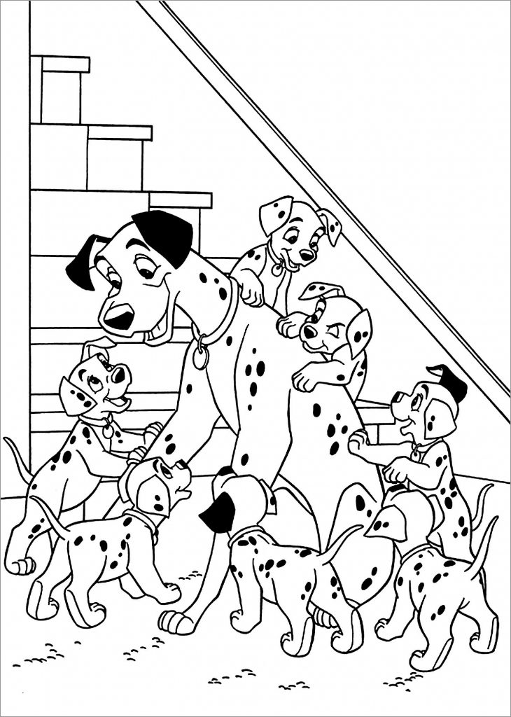 101 Dalmations Coloring Page Printables