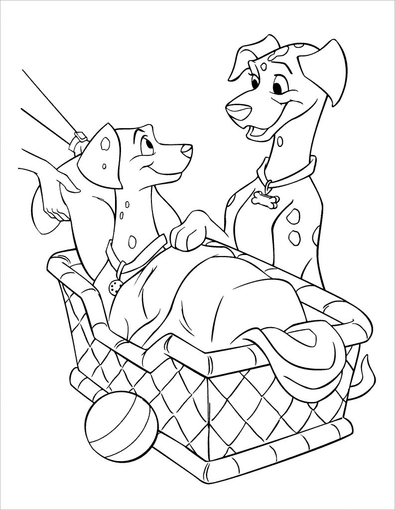 101 Dalmations Coloring Pages to Print