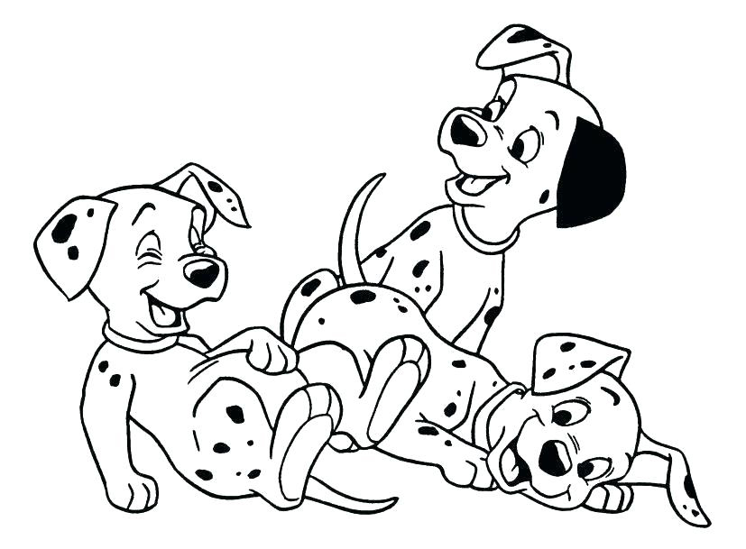 101 Dalmations Puppy Coloring Pages