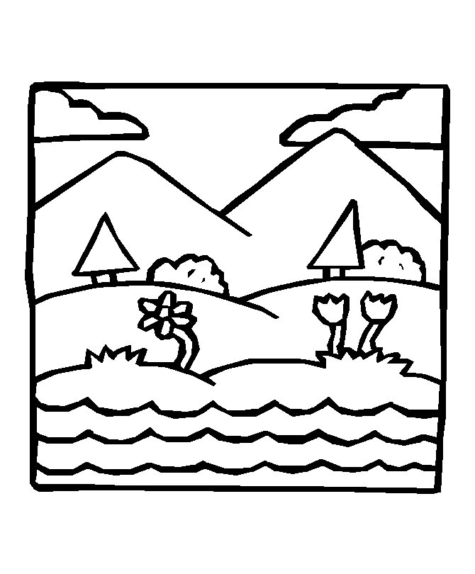 3rd Day of Creation Coloring Pages