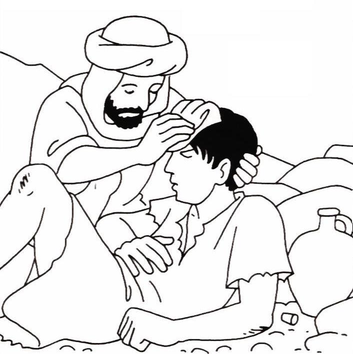 Bible Stories - Good Samaritan Coloring
