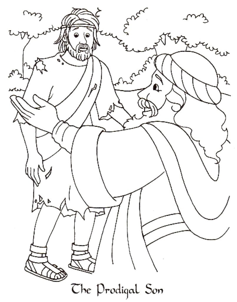 Bible Story Prodigal Son Coloring Pages