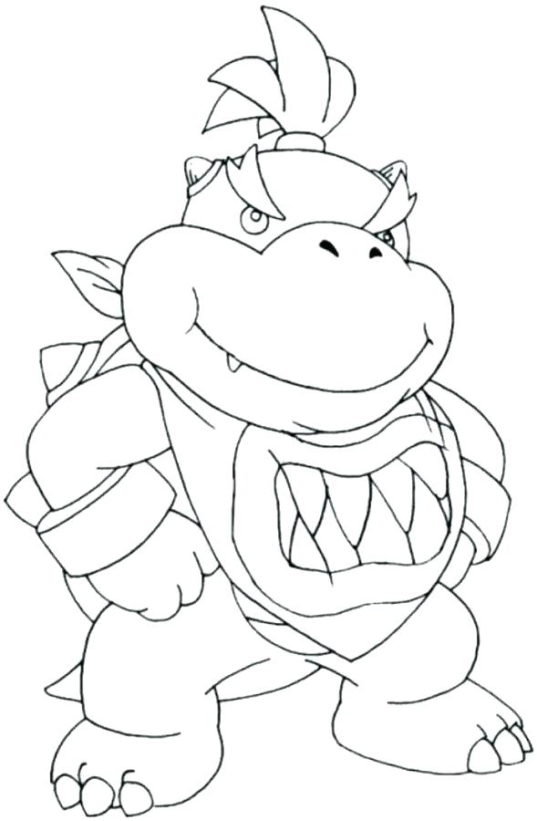 Bowser Jr Art Coloring Pages