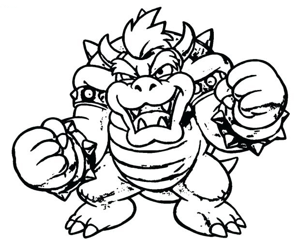 Bowser King of the Koopas Coloring Page