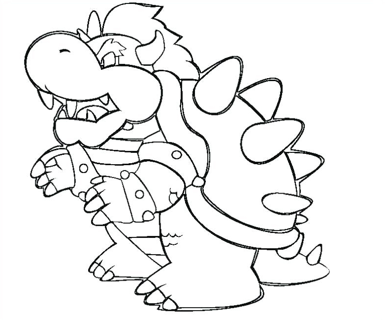 Bowser Super Mario Coloring Pages