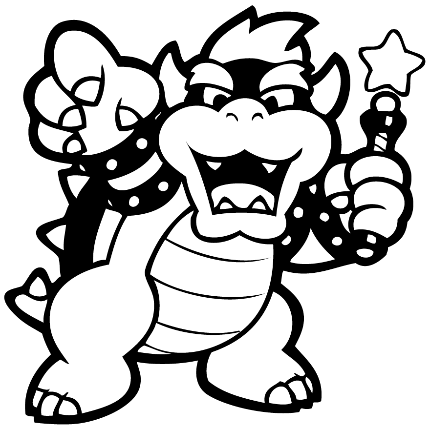 Bowser Koopa Coloring Page