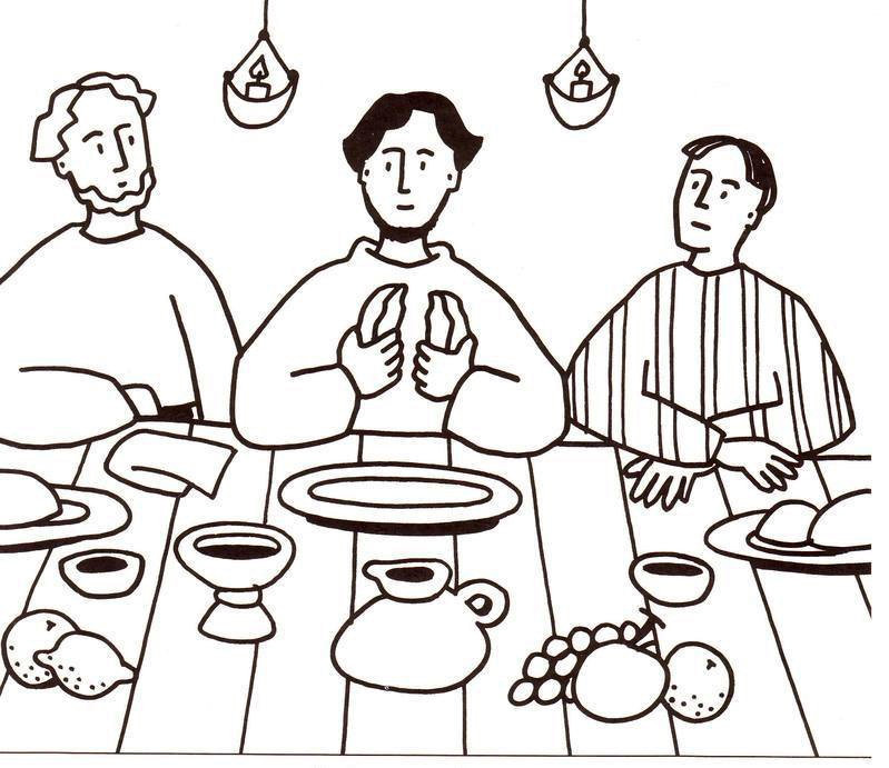 Last Supper Coloring Pages