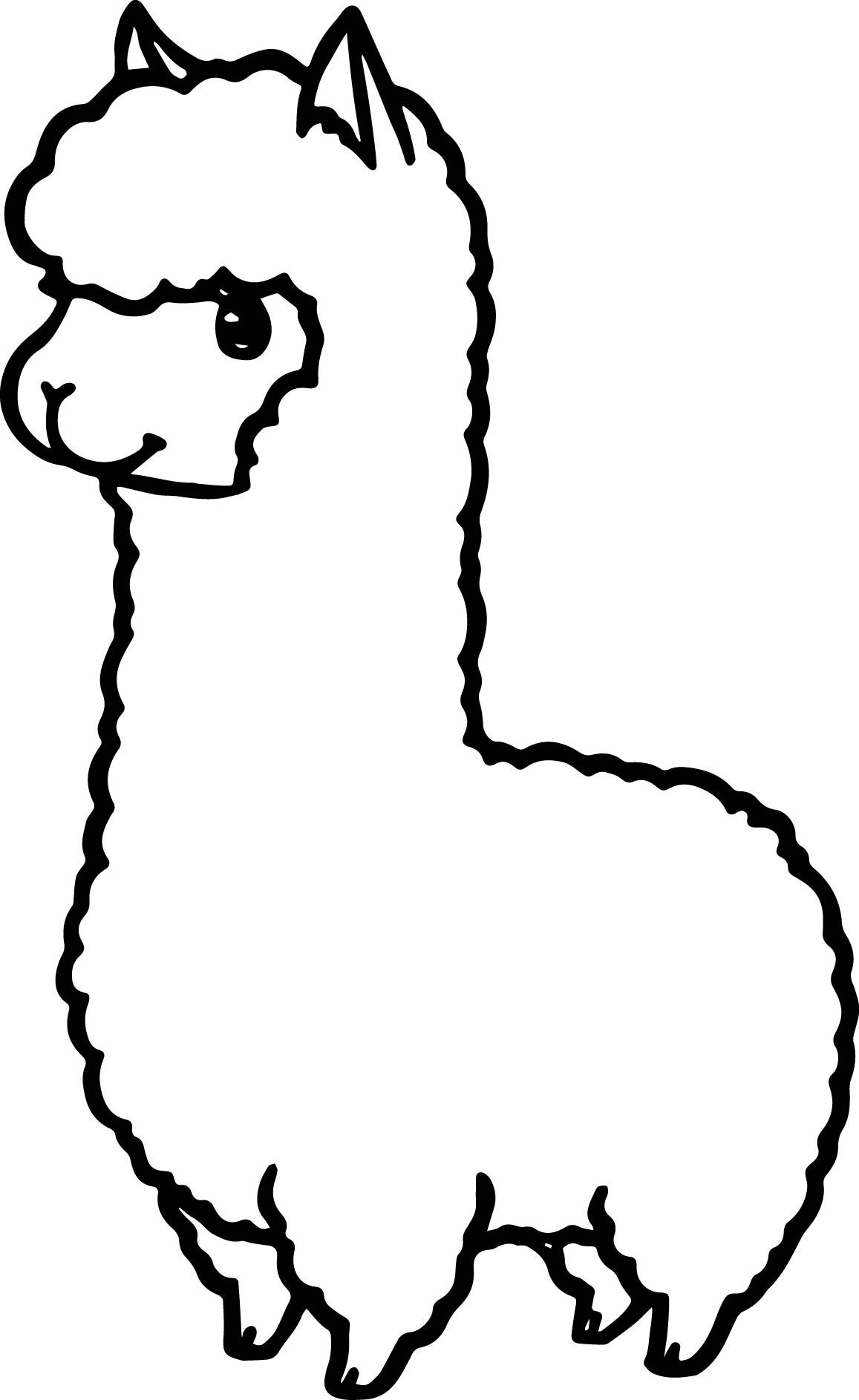 77 Cute Coloring Pages Llama  Latest HD