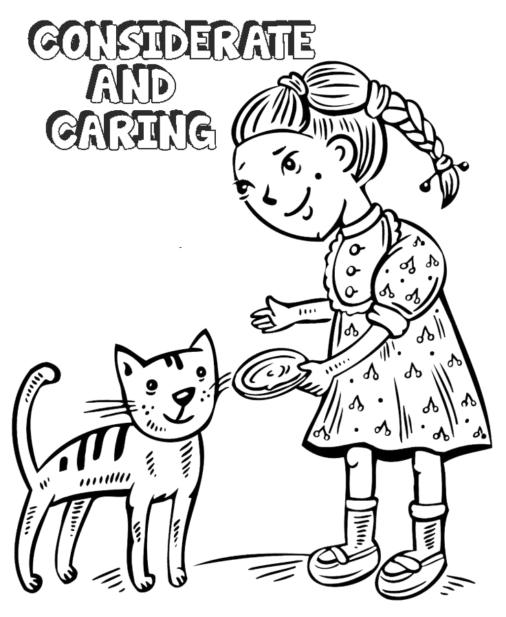 Considerat And Caring Coloring Page