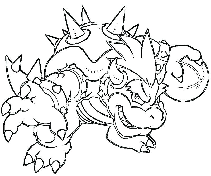 Cool Bowser Coloring Pages