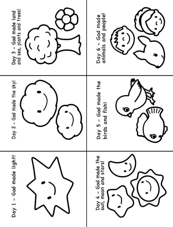 Free Printable 7 Days Of Creation Coloring