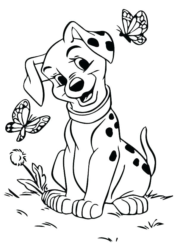Cute 101 Dalmations Coloring Pages