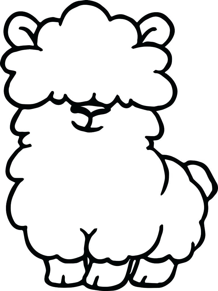 Cute Llama Coloring Pages