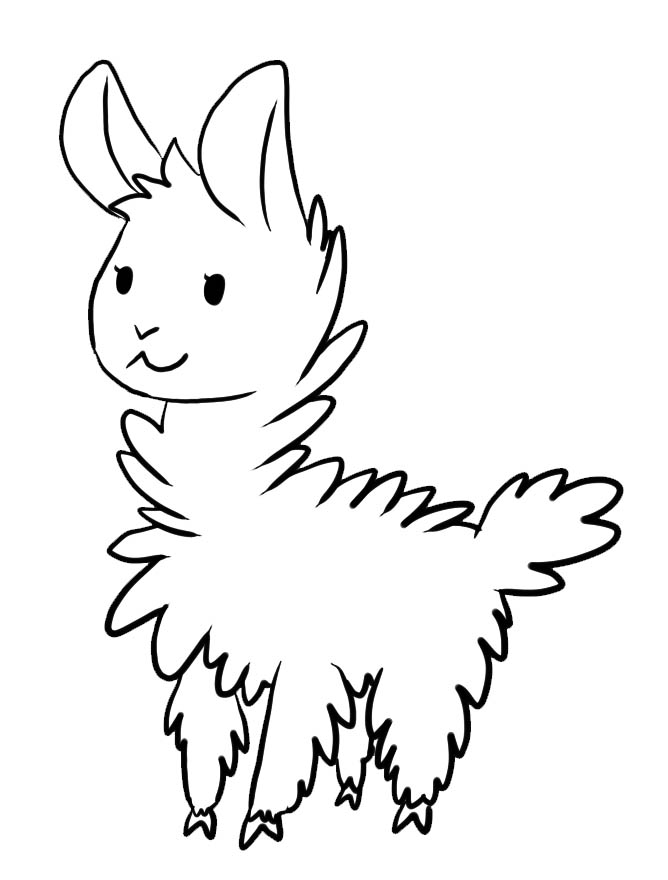 Llama Coloring Pages - Best Coloring Pages For Kids