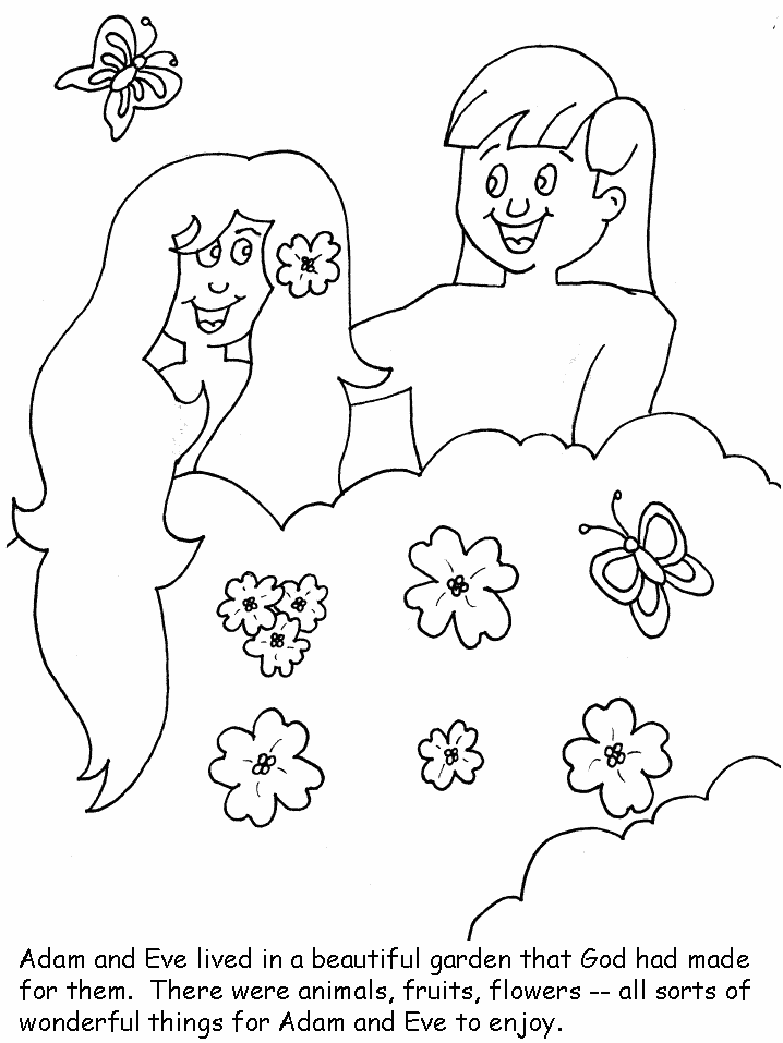 Eden Creation Coloring Pages