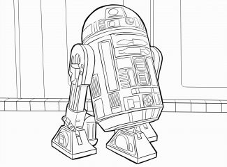 Free R2D2 Coloring Pages
