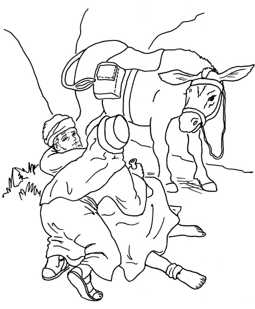 Good Samaritan Printable Coloring Page