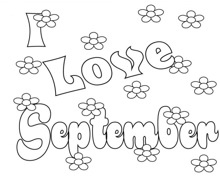 September Coloring Pages - Best Coloring Pages For Kids