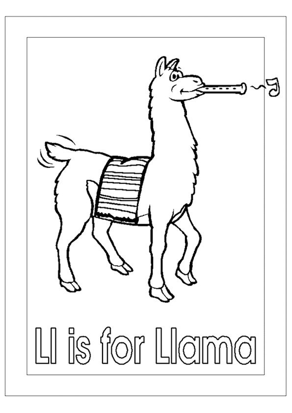 Llama Coloring Pages - Best Coloring Pages For Kids