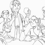 Last Supper Bible Coloring Pages