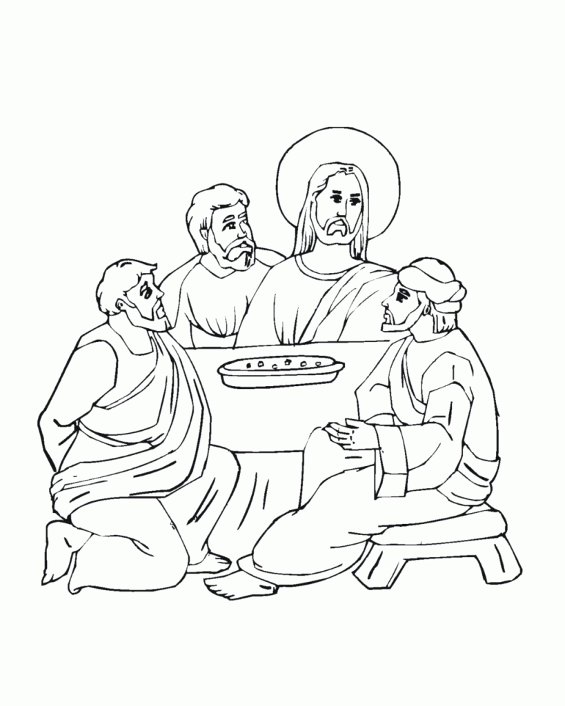 Last Supper Coloring Pages