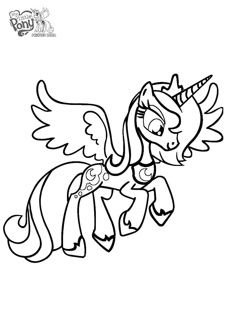 Princess Luna Coloring Pages  Best Coloring Pages For Kids