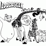 Madagascar Coloring Page