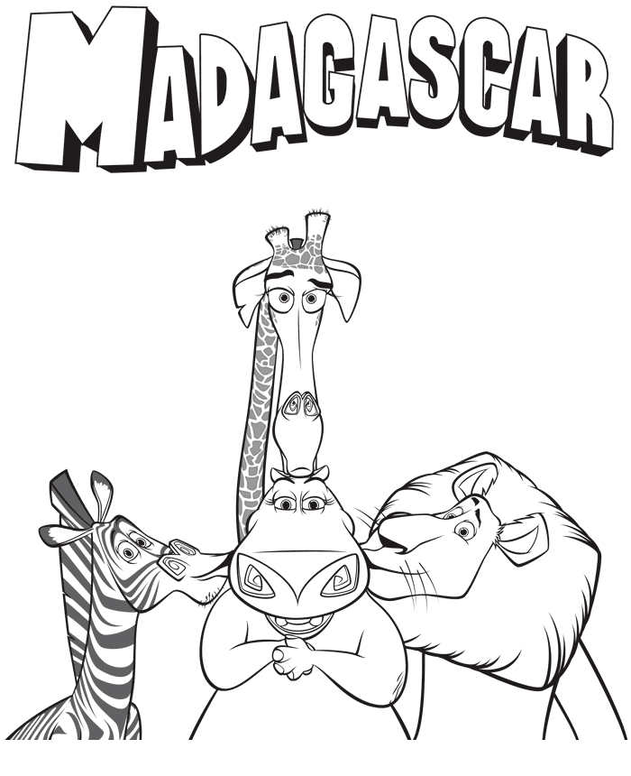 Madagascar Coloring Pages Best Coloring Pages For Kids Madagascar Coloring Pages Best Coloring Pages For Kids