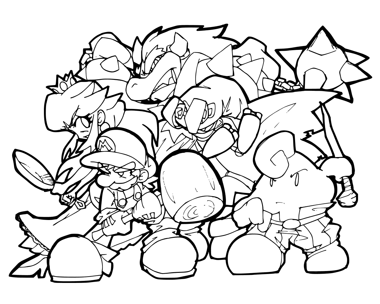 Bowser Coloring Pages - Best Coloring Pages For Kids  Coloring pages,  Super mario coloring pages, Princess coloring pages