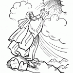 Mt Sinai - 10 Commandments Coloring Page