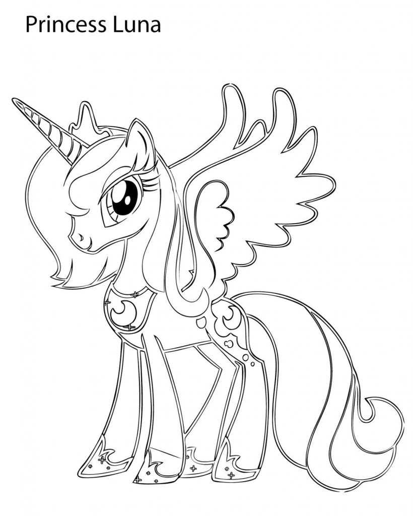 My Little Pony Princess Luna Coloring Pages