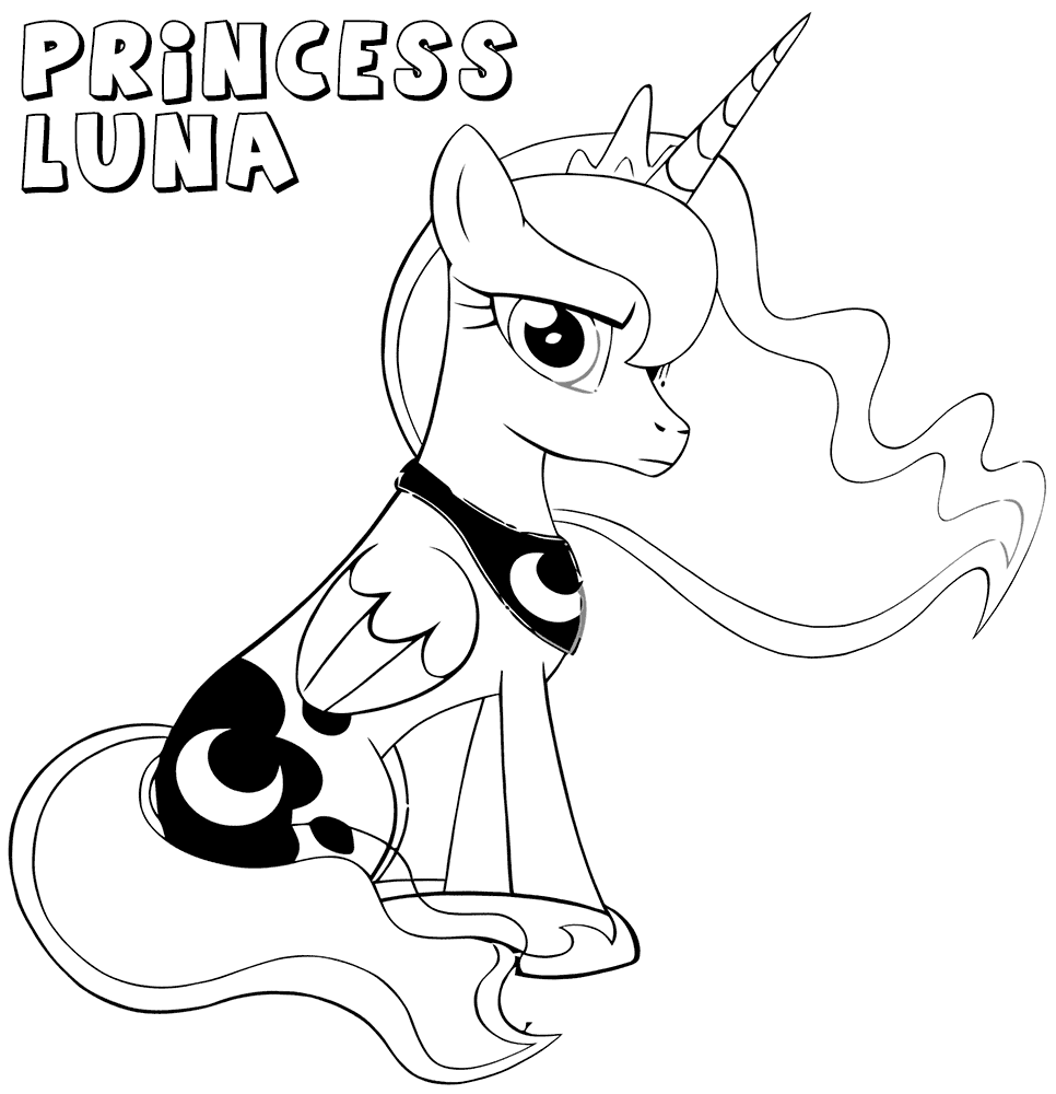 Princess Luna Coloring Pages   Best Coloring Pages For Kids