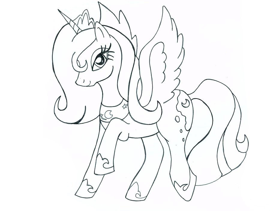 Princess Luna Coloring Pages - Best Coloring Pages For Kids