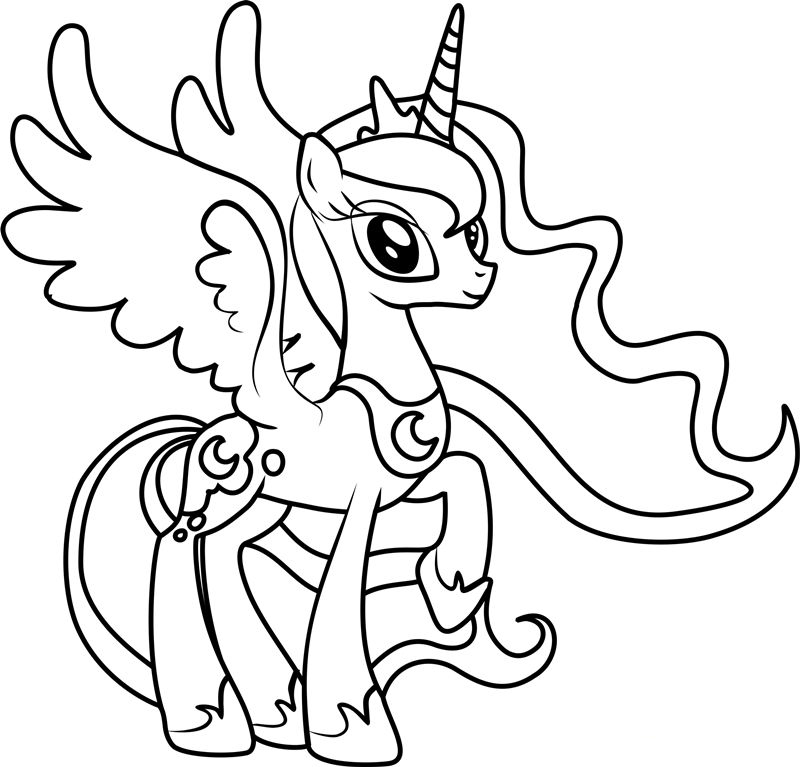 Princess Luna Coloring Pages - Best Coloring Pages For Kids