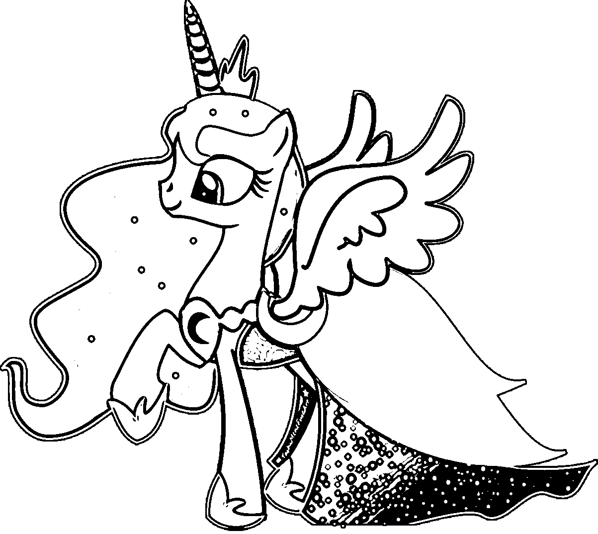 Princess Luna Coloring Pages Best Coloring Pages For Kids