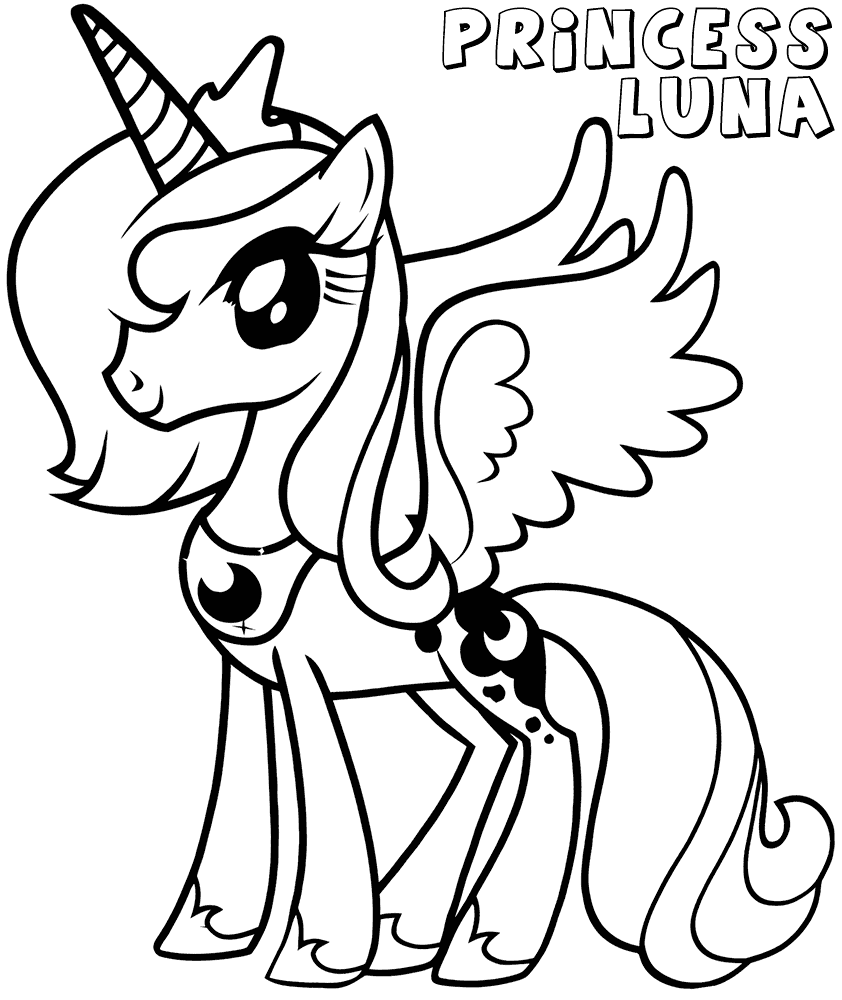 Princess Luna Coloring Pages Best Coloring Pages For Kids