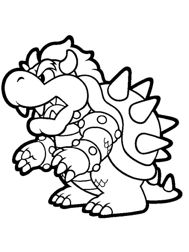 Printable Bowser Coloring Pages